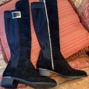 Calvin Klein like new flat black over the knee boots. Stunning!